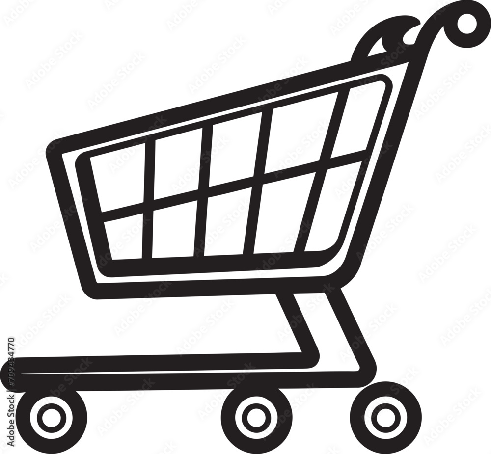 Elegance in Every Aisle Black Shopping Trolley Emblem in Vector Logo Market Melody Vector Logo Showcasing Shopping Trolley Design in Black Elegance in Every Aisle Black Shopping Trolley Emblem in Vector Logo Market Melody Vector Logo Showcasing Shopping Trolley Design in Black