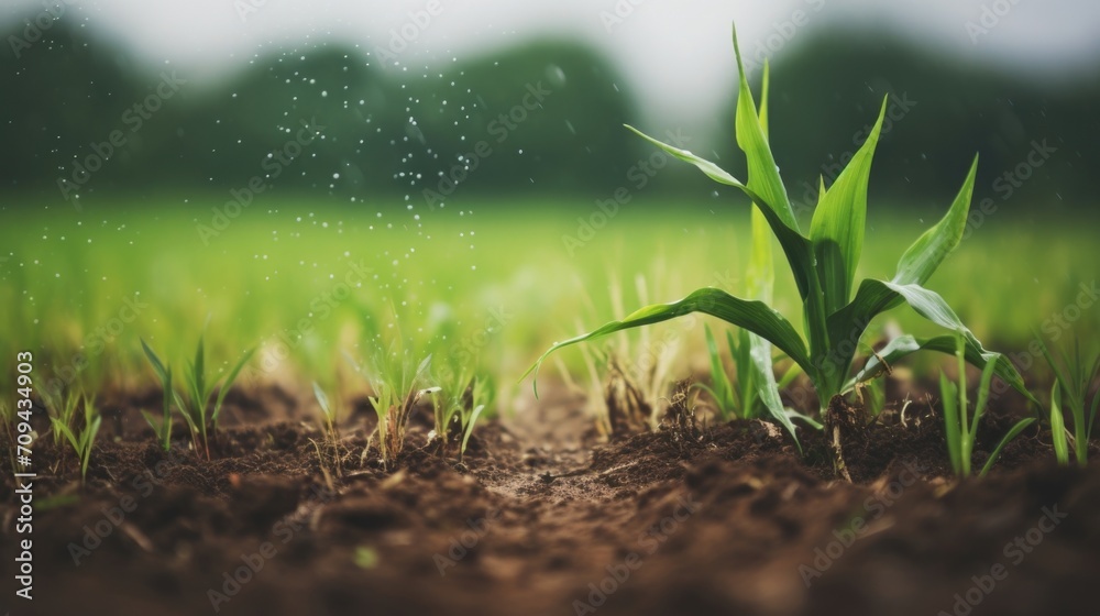 A beforeandafter comparison of a barren field versus a thriving crop field. The only difference the use of a rainwater harvesting system for irrigation, proving its effectiveness in promoting A beforeandafter comparison of a barren field versus a thriving crop field. The only difference the use of a rainwater harvesting system for irrigation, proving its effectiveness in promoting