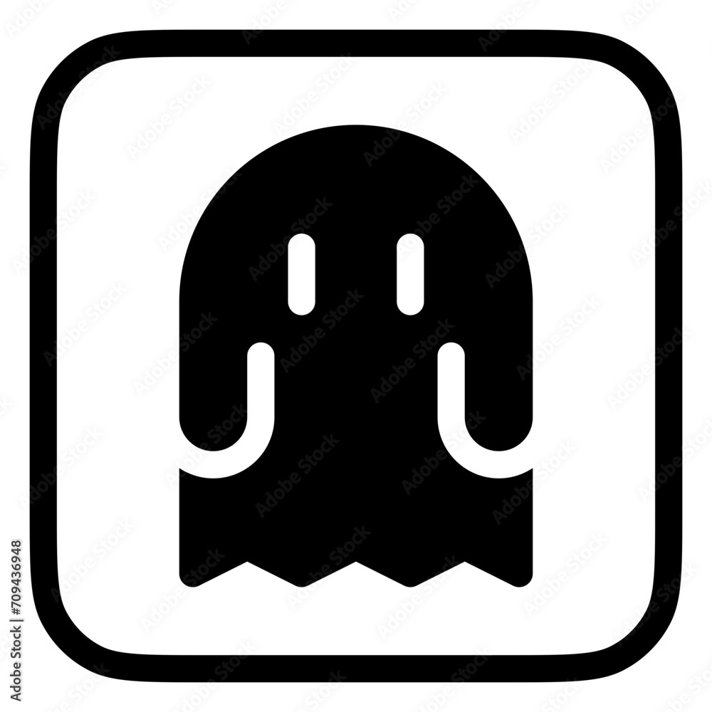 Obraz premium Editable horror game, ghost, thriller vector icon. Video game, game elements. Part of a big icon set family. Perfect for web and app interfaces, presentations, infographics, etc
