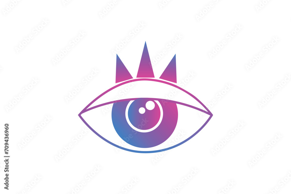 Eye Purple Fortune Sticker Design Eye Purple Fortune Sticker Design