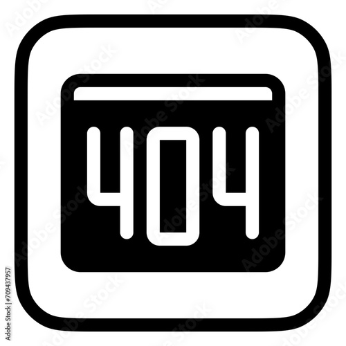 Editable 404 error, page not found vector icon. Part of a big icon set family. Perfect for web and app interfaces, presentations, infographics, etc