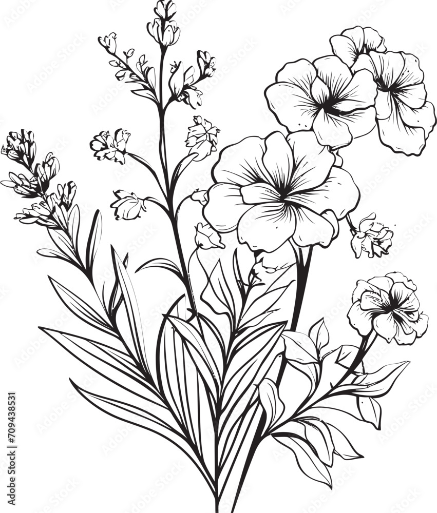 Garden of Elegance Sleek Vector Logo with Black Botanical Florals Enigmatic Bouquet Black Emblem Featuring Botanical Floral Design Garden of Elegance Sleek Vector Logo with Black Botanical Florals Enigmatic Bouquet Black Emblem Featuring Botanical Floral Design