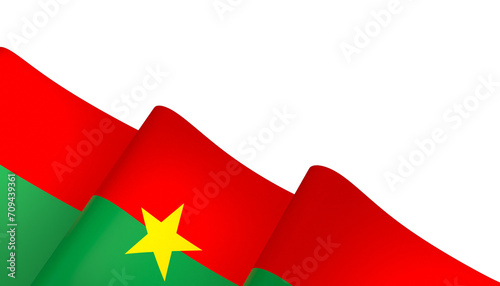 Fotografie Burkina Faso flag element design national independence day banner ribbon png