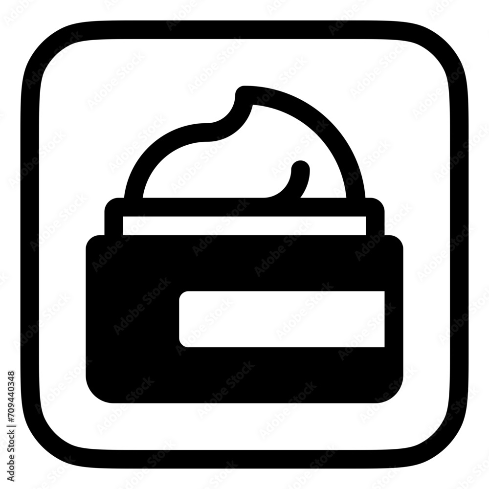 Editable facial cream vector icon. Cosmetics, makeup, skincare, beauty. Part of a big icon set family. Perfect for web and app interfaces, presentations, infographics, etc Editable facial cream vector icon. Cosmetics, makeup, skincare, beauty. Part of a big icon set family. Perfect for web and app interfaces, presentations, infographics, etc