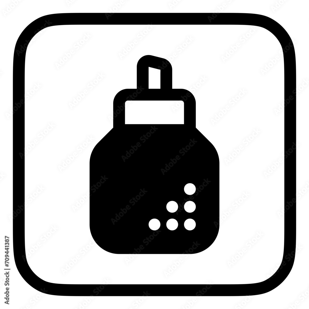 Editable sugar bottle vector icon. Cafe, coffee shop, restaurant, drink, beverages. Part of a big icon set family. Perfect for web and app interfaces, presentations, infographics, etc