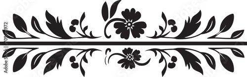 Cultural Classics Chic Vector Logo with Black Vintage European Border Antique Aesthetics Monochrome Emblem Featuring European Border Design