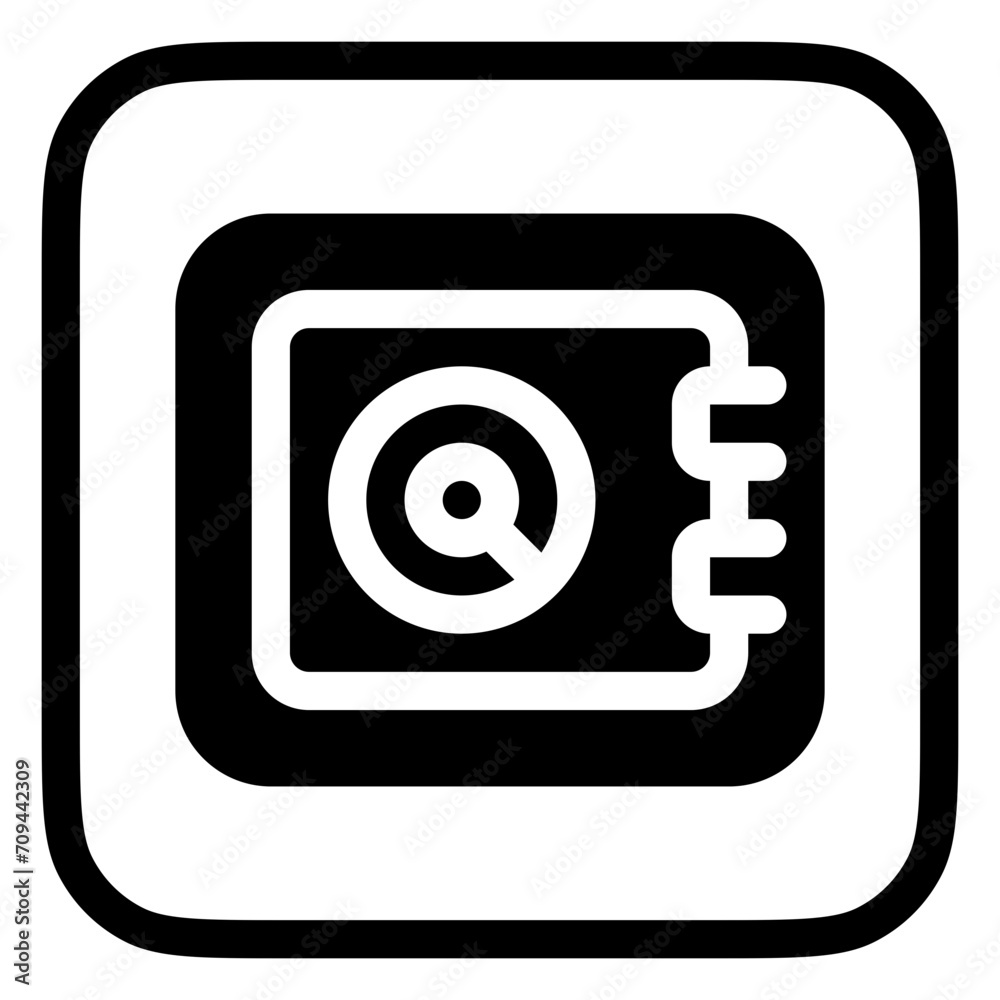 Editable deposit box, safebox vector icon. Part of a big icon set family. Perfect for web and app interfaces, presentations, infographics, etc Editable deposit box, safebox vector icon. Part of a big icon set family. Perfect for web and app interfaces, presentations, infographics, etc