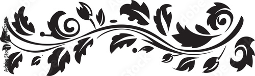 Noble Nostalgia Vintage European Border Logo in Sleek Black Cultural Classics Chic Vector Logo with Black Vintage European Border