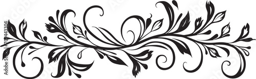 Intricate Inks Chic Emblem Featuring Doodle Decorative Element in Black Playful Patterns Sleek Doodle Decorative Icon in Elegant Black