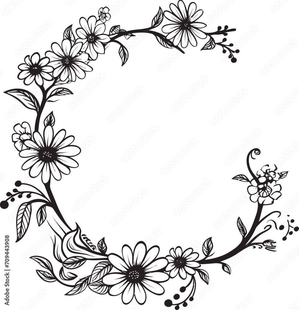 Infinite Intricacies A Symphony of Doodle Decorative Frame Vector Black Logo Elegance Ornate Obsidian Crafting Timeless Charm in Doodle Decorative Frame Vector Black Logo Design