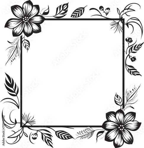 Symphonic Swirls Harmonizing Elegance and Playfulness in Doodle Decorative Frame Vector Black Logo Symbol Infinite Imagination A Doodle Decorative Frame Vector Black Logo Design Odyssey