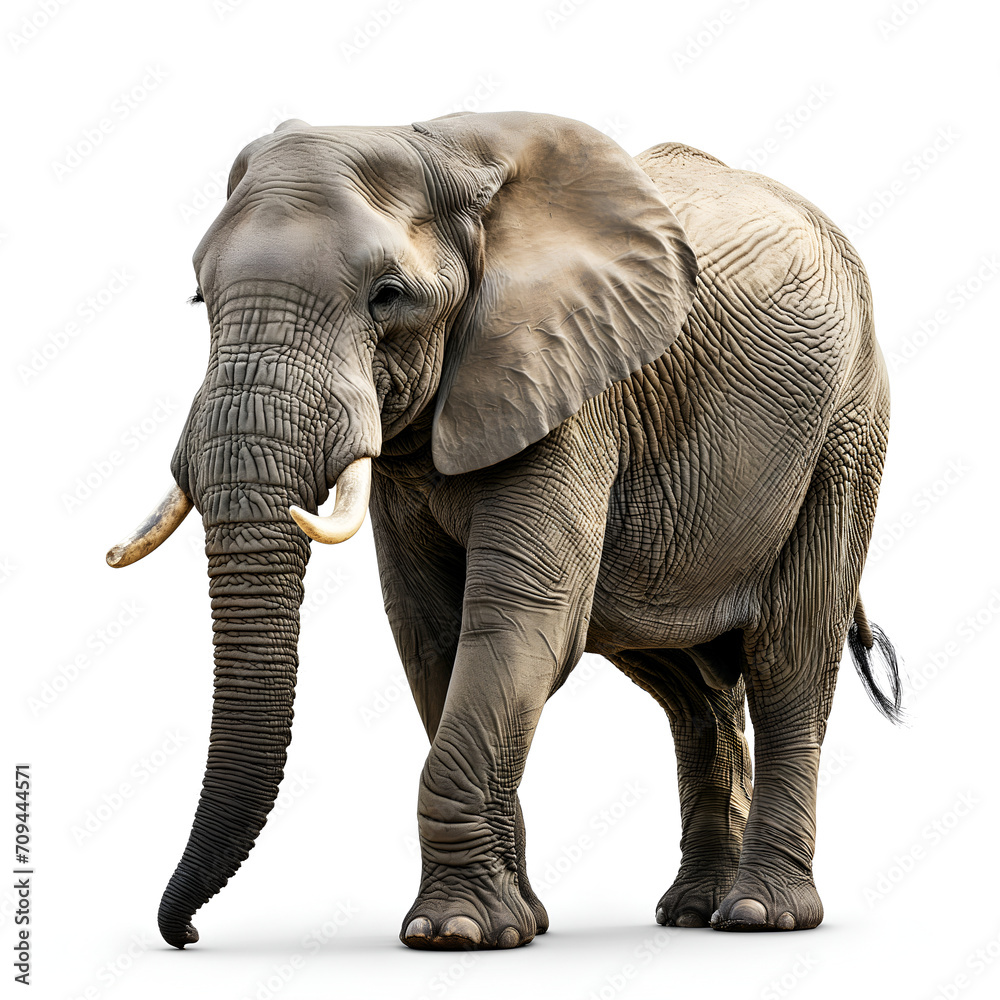 Fototapeta premium elephant isolated on white