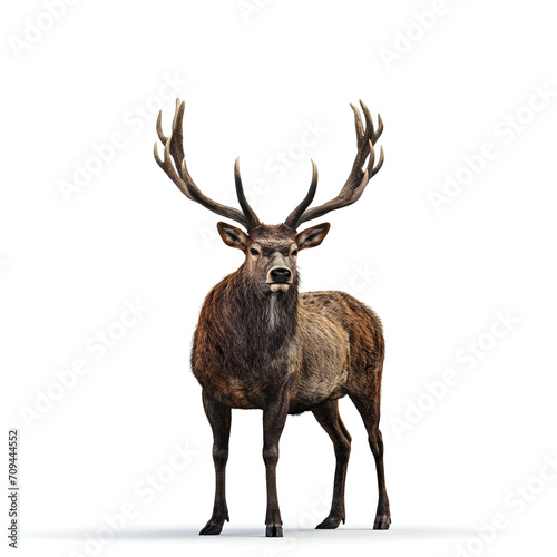 deer isolated on white background © Anuson