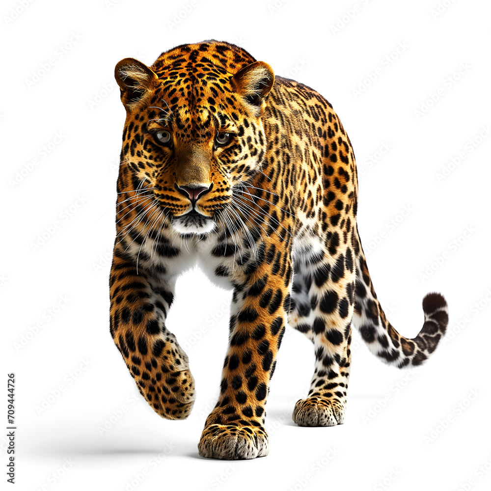 portrait of a leopard panthera leo 8 months old portrait of a leopard panthera leo 8 months old