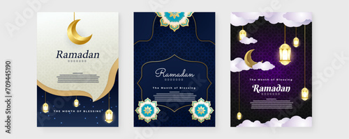 Colorful colourful beautiful ramadan kareem greeting card. Ramadan background for banner, greeting card, poster, social media, flyer, card, cover, or brochure photo