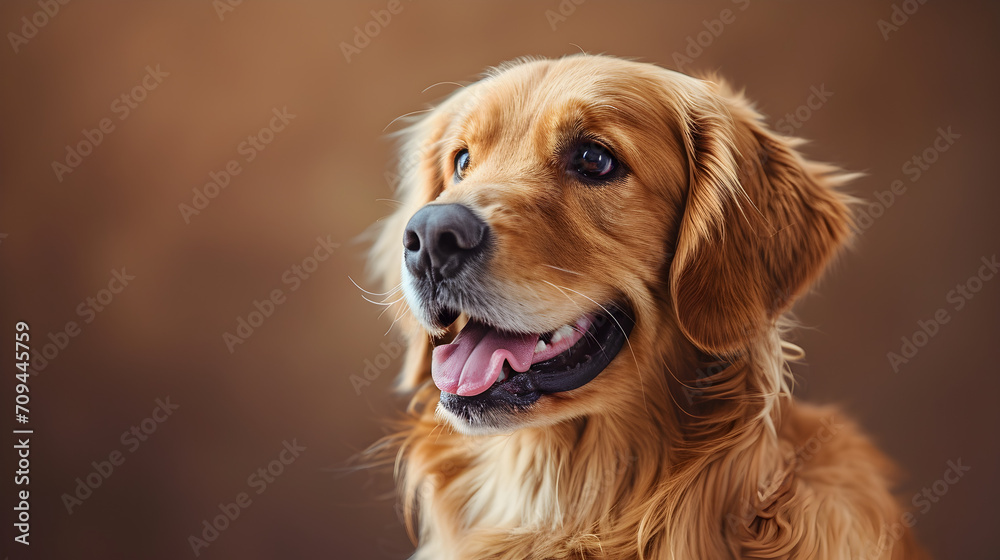 Portrait of a Golden Retriever Dog