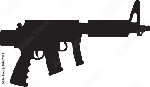 Make Believe Munitions Dynamic Black Icon with Toy Gun Logo 