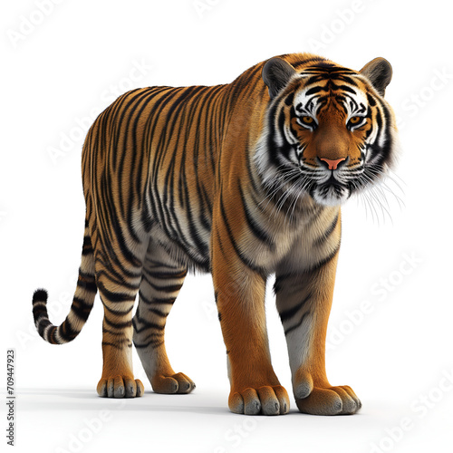 tiger isolated on white background