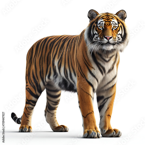 tiger isolated on white background