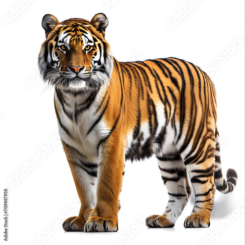 tiger isolated on white background