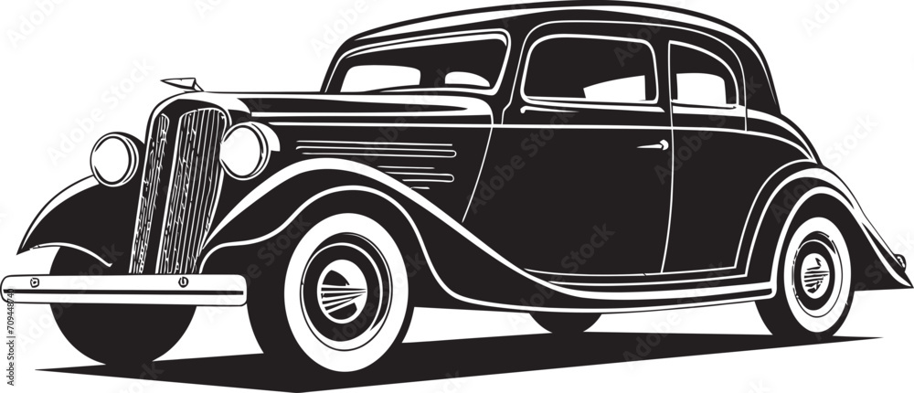 Legacy Motors Dynamic Black Logo Design with Vintage Car Vector 