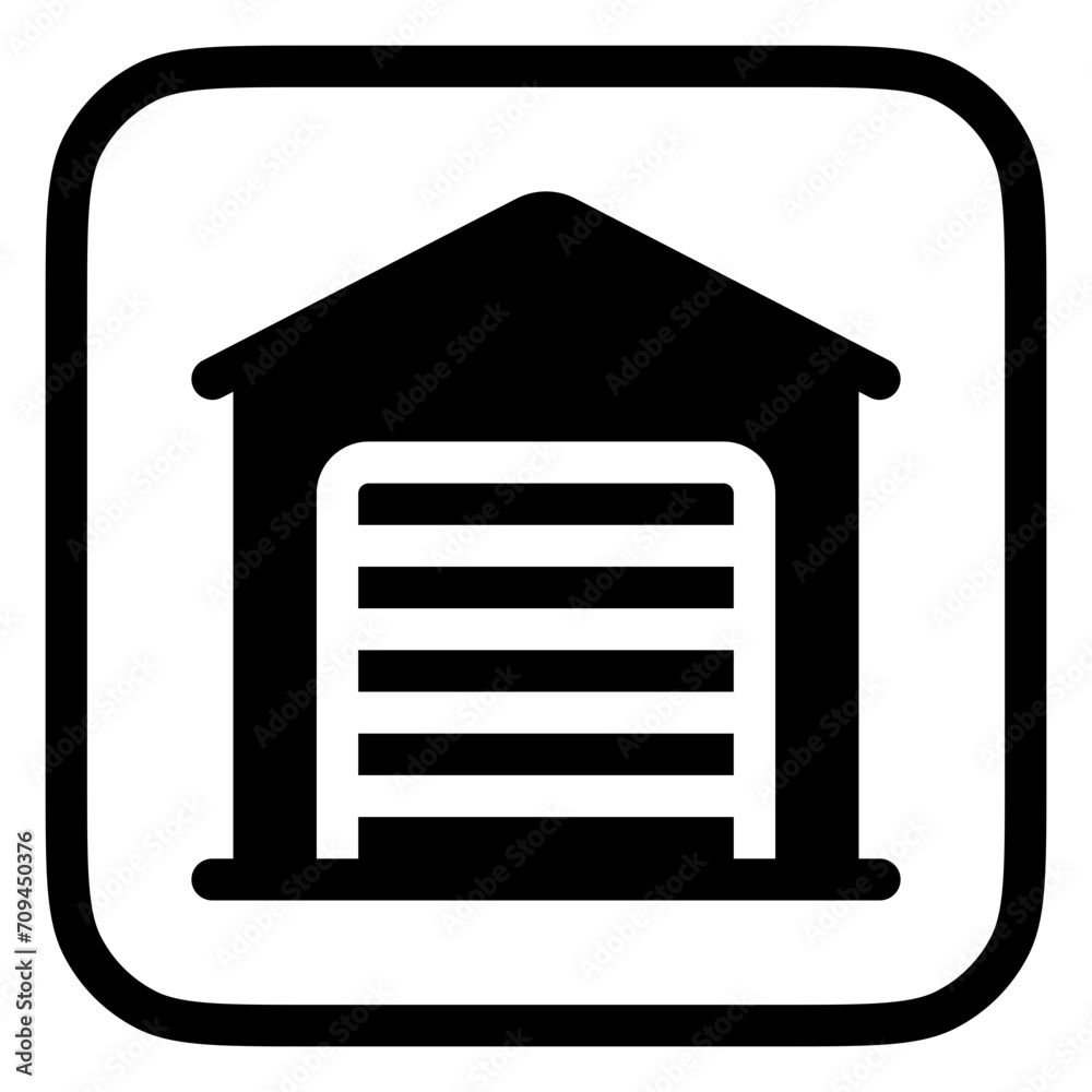 Editable garage, warehouse vector icon. Part of a big icon set family. Perfect for web and app interfaces, presentations, infographics, etc Editable garage, warehouse vector icon. Part of a big icon set family. Perfect for web and app interfaces, presentations, infographics, etc