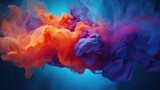 vibrant fluid artistry with cerulean, lavender, and tangerine hues. high-quality image for modern decor, graphic arts, and digital wallpapers