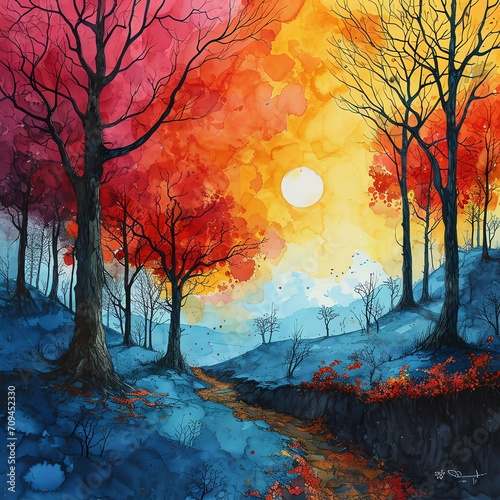 Sunlit Serenity: An Autumnal Symphony
