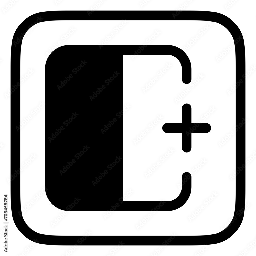 Editable add column to the right vector icon. Part of a big icon set family. Perfect for web and app interfaces, presentations, infographics, etc Editable add column to the right vector icon. Part of a big icon set family. Perfect for web and app interfaces, presentations, infographics, etc
