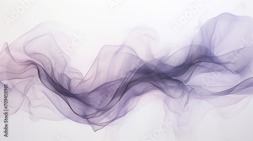 charcoal gray and lavender flowing artwork on white background photo