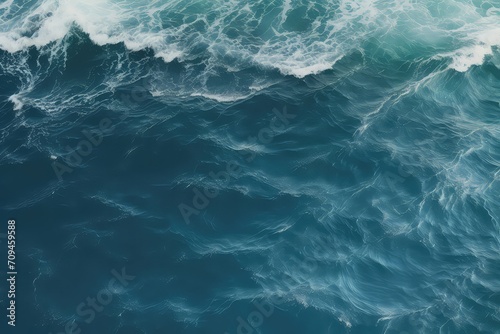 Aerial view of ocean waves, natural background
