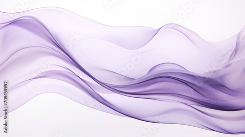 lavender and silver flowing artwork on white background photo