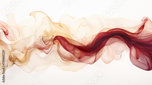 maroon and beige flowing artwork on white background photo