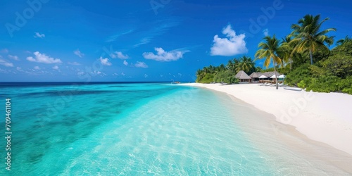 A tropical paradise with white sandy beaches and turquoise waters © DailyStock