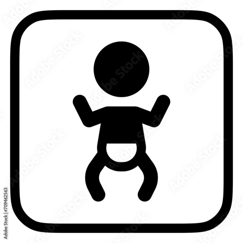 Editable baby, nursing room vector icon. Part of a big icon set family. Perfect for web and app interfaces, presentations, infographics, etc