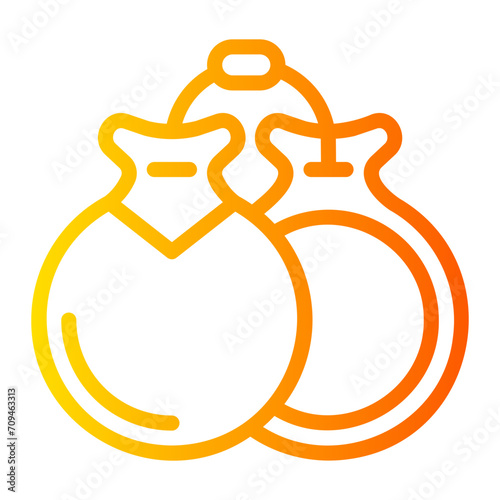 castanets Line Gradient Icon