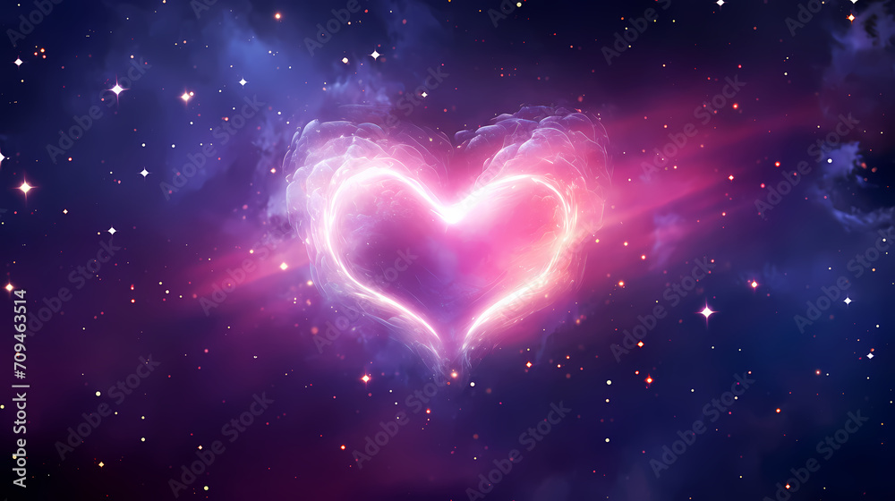 Romantic heart-shaped Valentine's Day background, symbolizing Valentine's Day, wedding, love