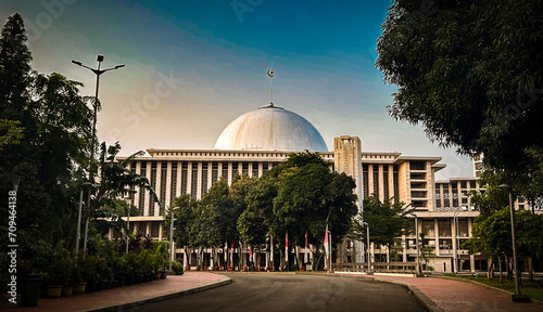 Sacred Istiqlal Mosque in Jakarta, IndonesiaSacred Istiqlal Mosque in Jakarta, Indonesia photo