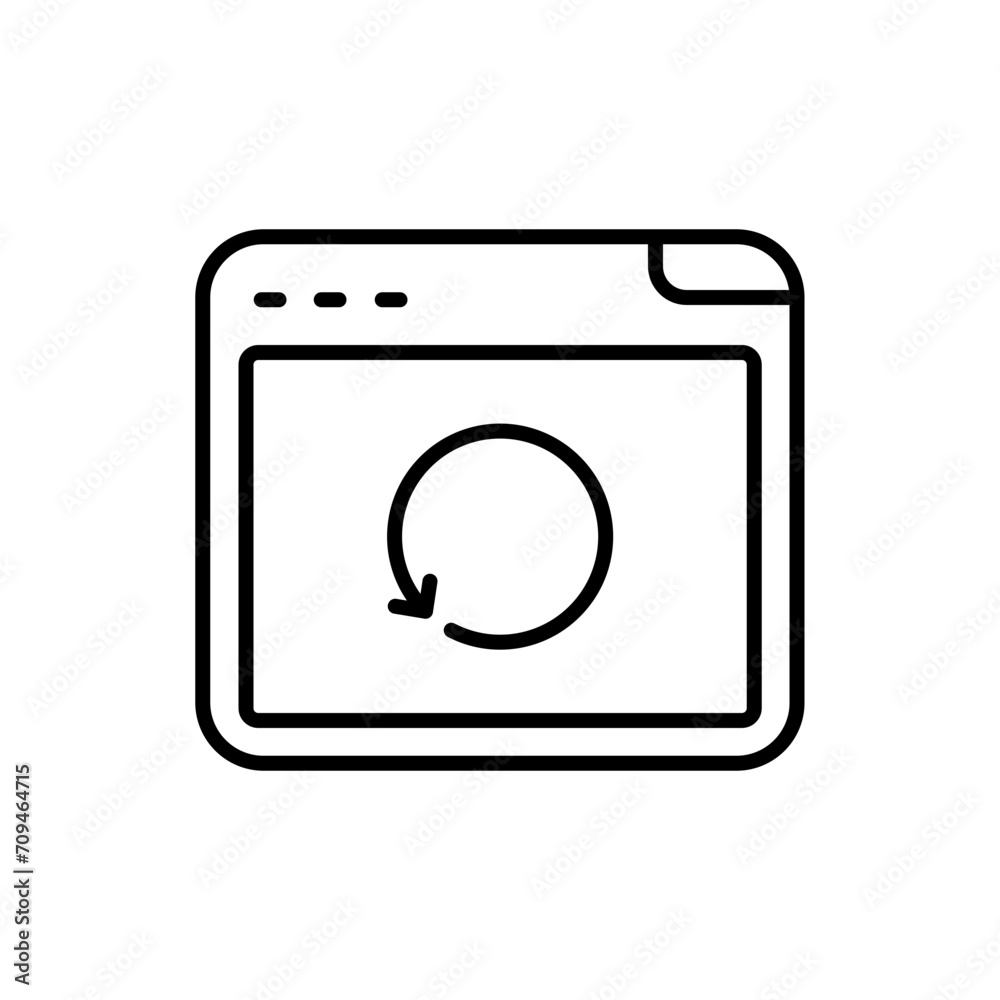 Web recovery outline icons, minimalist vector illustration ,simple transparent graphic element .Isolated on white background Web recovery outline icons, minimalist vector illustration ,simple transparent graphic element .Isolated on white background