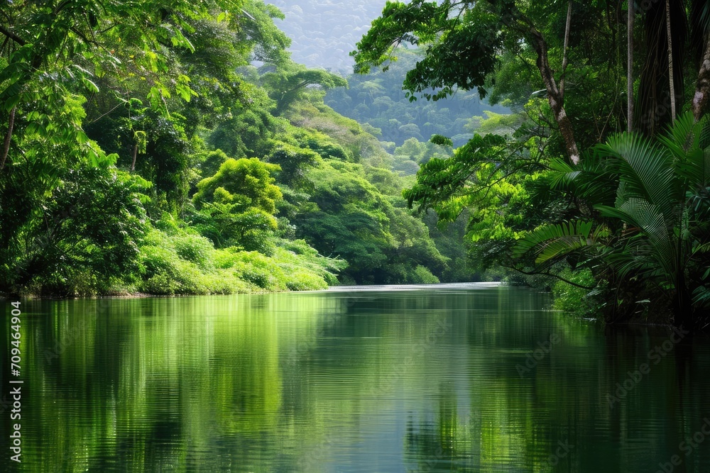 A serene and untouched natural environment Illustrating the importance of environmental conservation A serene and untouched natural environment Illustrating the importance of environmental conservation