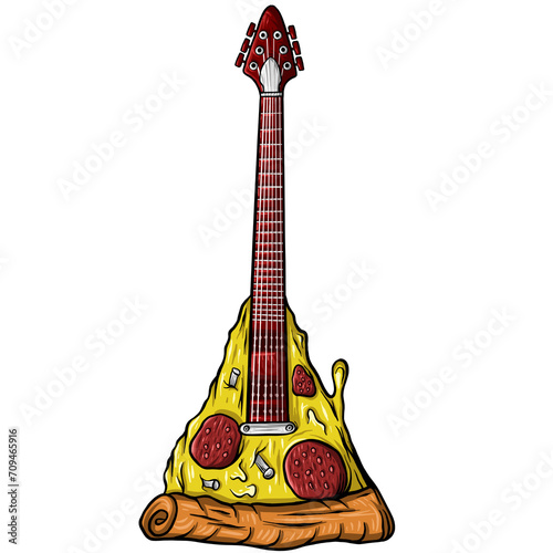 guitar pizza