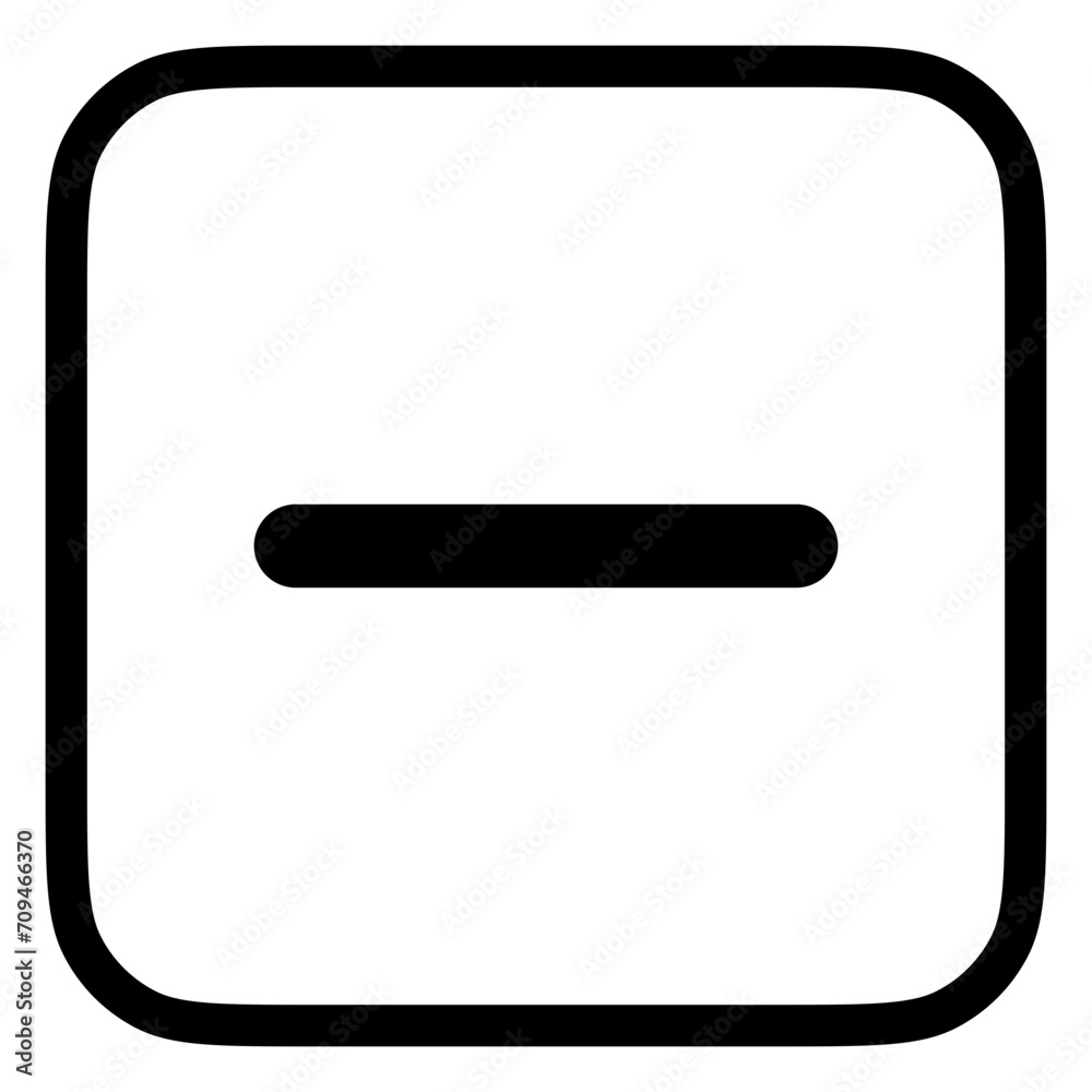 Vector minus negative subtract remove mark icon. Black, white background. Perfect for app and web interfaces, infographics, presentations, marketing, etc. Vector minus negative subtract remove mark icon. Black, white background. Perfect for app and web interfaces, infographics, presentations, marketing, etc.