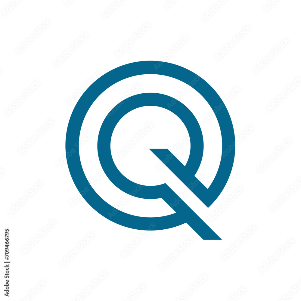 Monogram Q design vector logo. Monogram initial letter mark Q logo design. Monogram design vector logo. Monogram initial letter mark Q logo design. Simple Q monogram. Monogram Q design logo