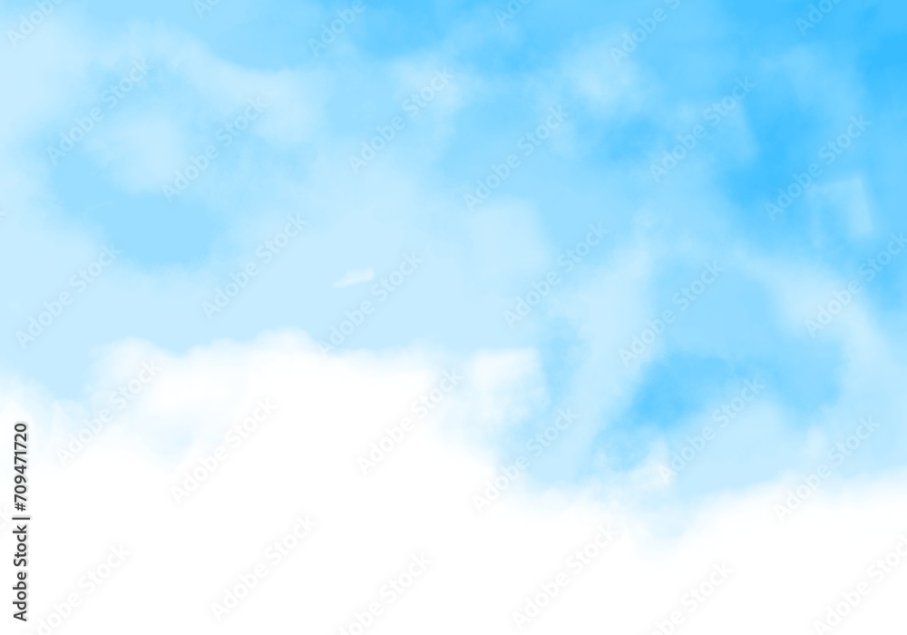 Clear blue sky and white clouds background Clear blue sky and white clouds background