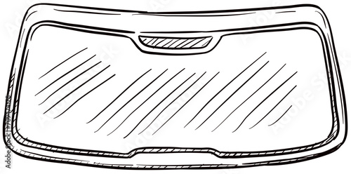 eyeglass protector handdrawn illustration