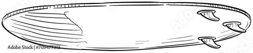 surfboard handdrawn illustration