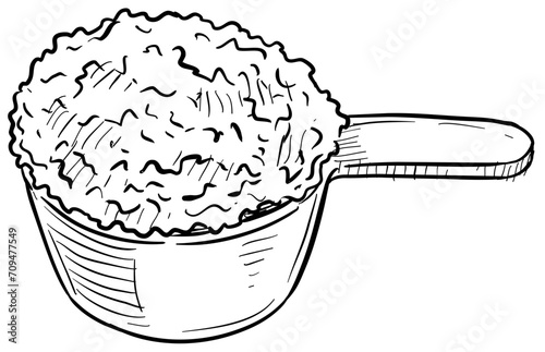 sport nutrition handdrawn illustration