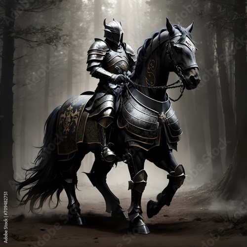 knight on horse © Dhanushka