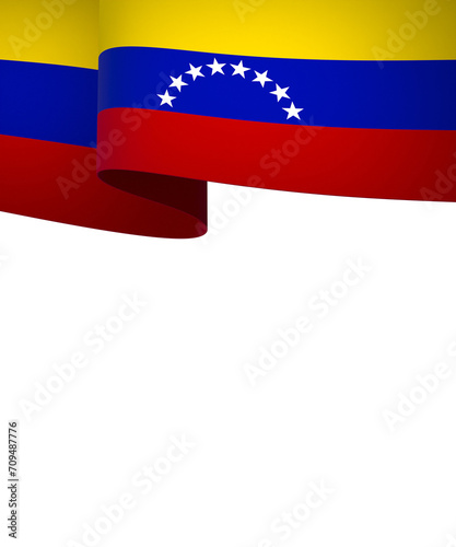 Venezuela flag element design national independence day banner ribbon png
