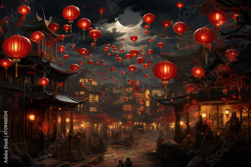 Chinese New Year Celebration created with Generative AI